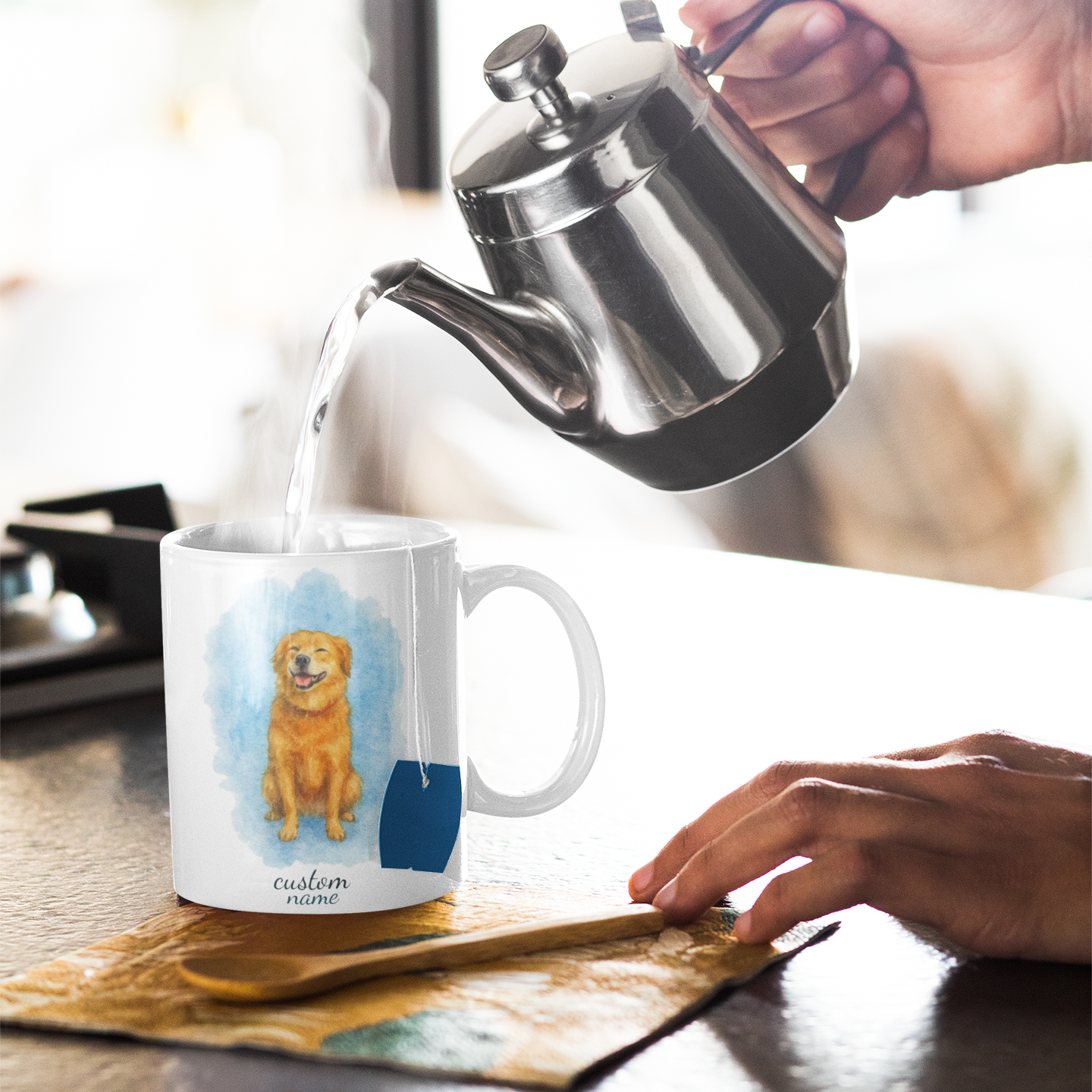 🐶 Custom Cartoon Dog Mug ✨🎁