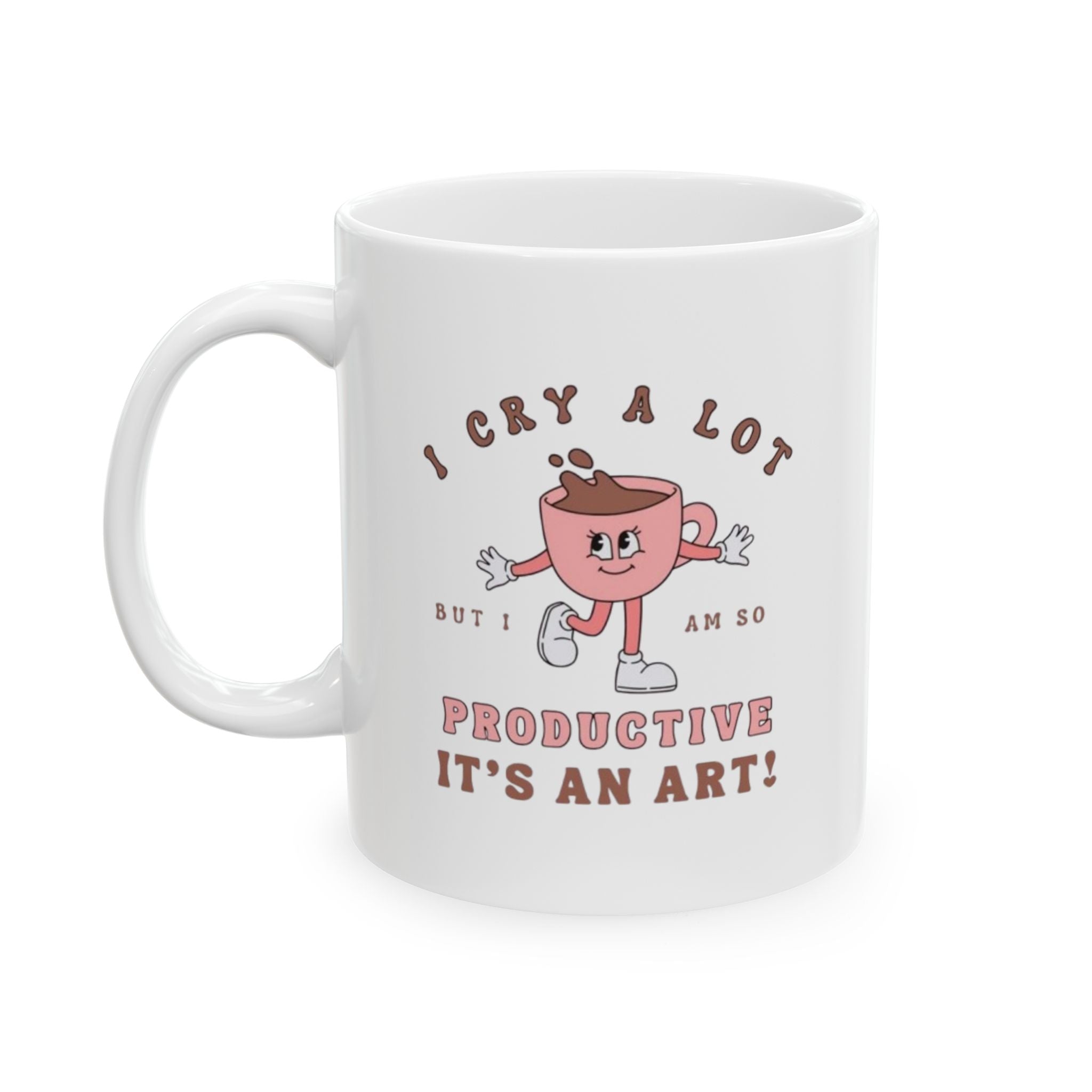 🩷 Cry, Slay, Repeat – Emotional Girl Mug