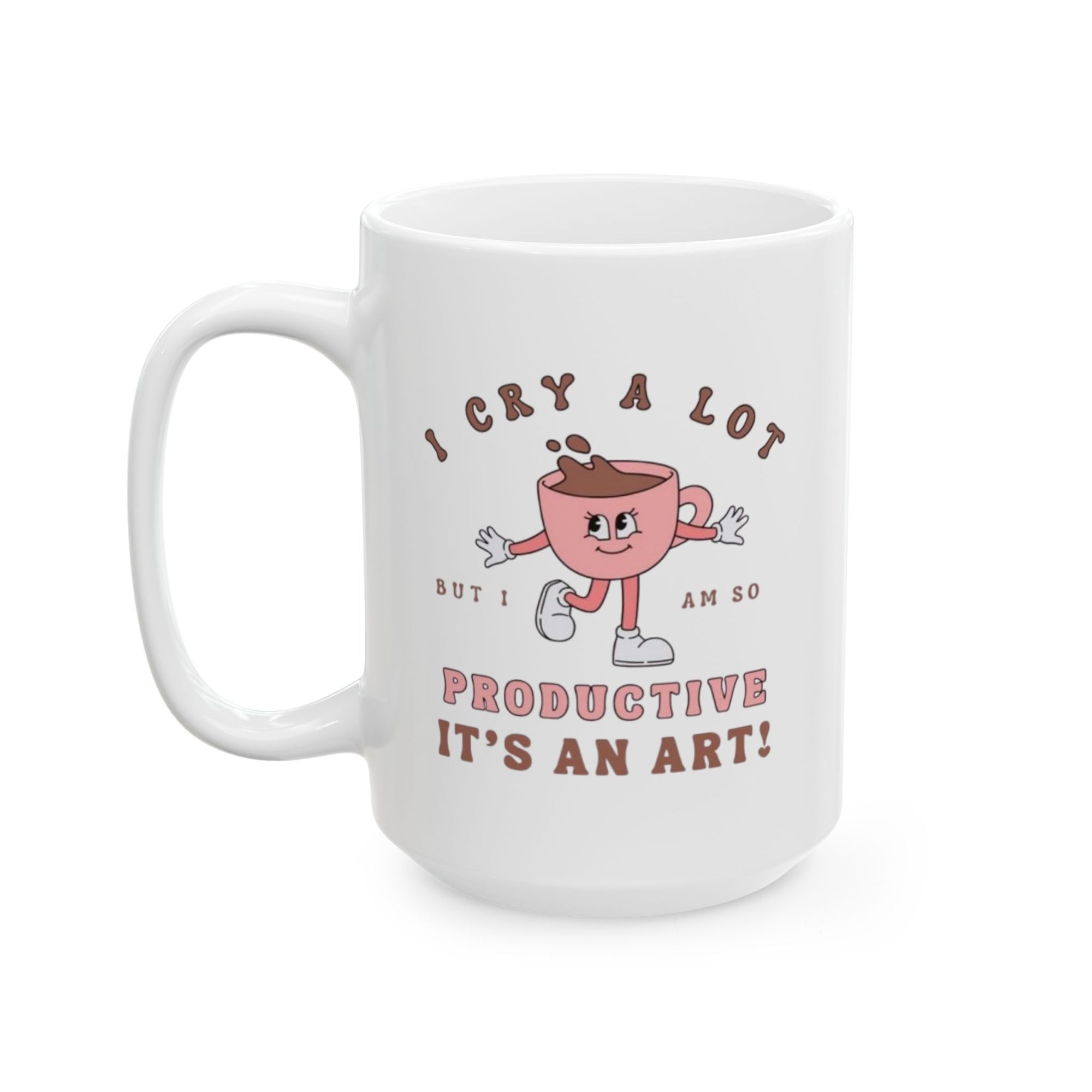 🩷 Cry, Slay, Repeat – Emotional Girl Mug
