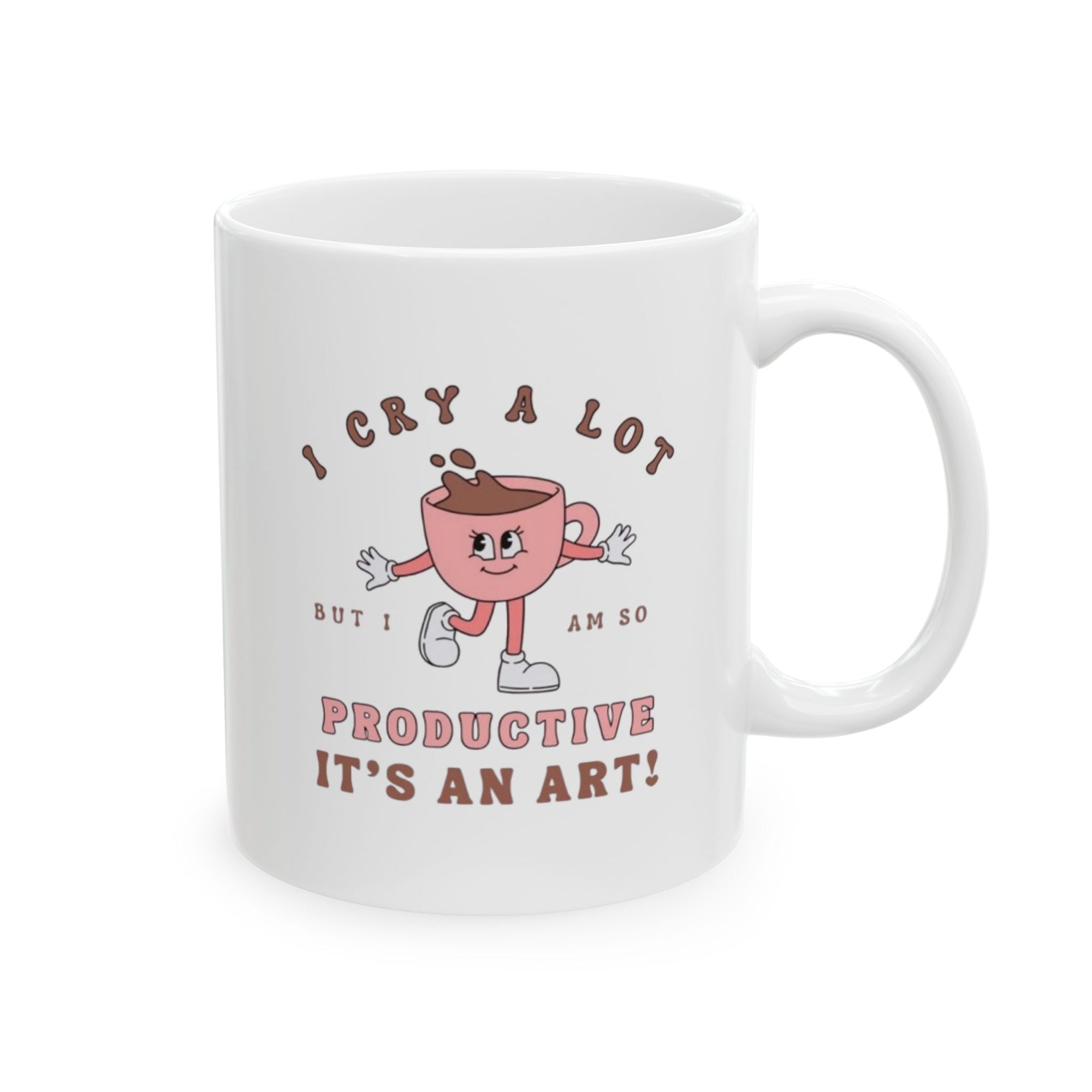 🩷 Cry, Slay, Repeat – Emotional Girl Mug