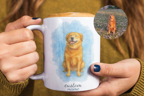 🐶 Custom Cartoon Dog Mug ✨🎁