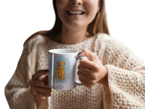 🐶 Custom Cartoon Dog Mug ✨🎁