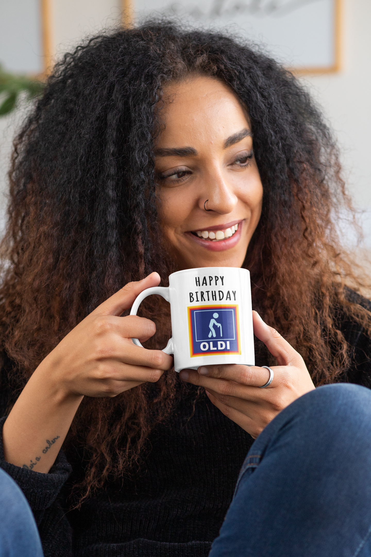🧓🎉 Funny Birthday Mug – OLDI Edition